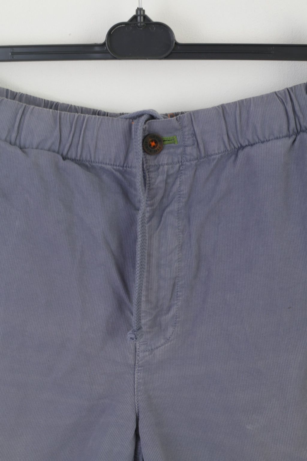 Orvis Men 34 Shorts Bleu Coton Multi Poches Style Rétro Ceinture