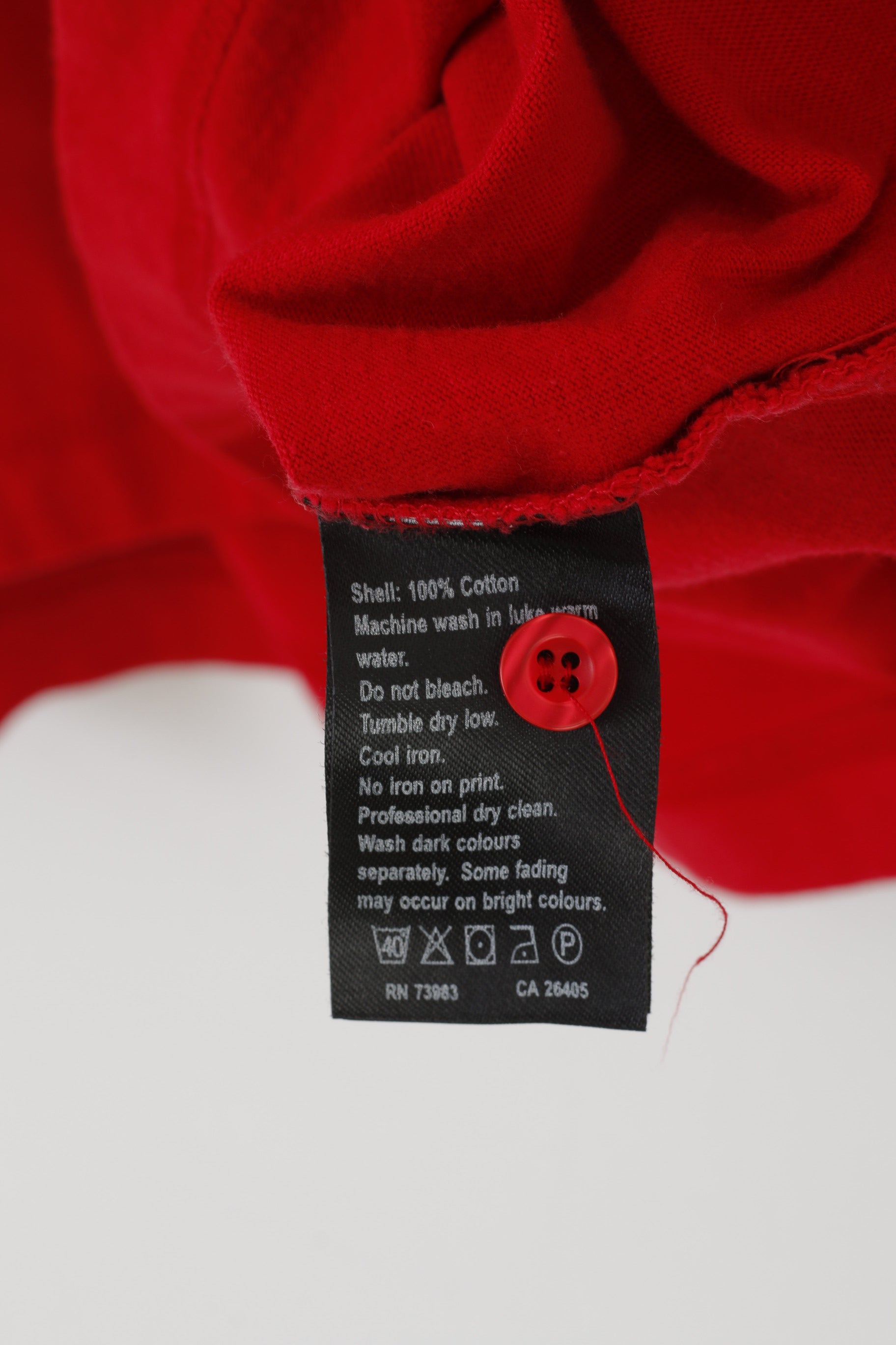 Helly Hansen Men L Polo Shirt Red Cotton Long Sleeved Vintage N-77 Top