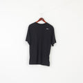 Nike Men L Shirt Blaco Cotton Blend Sportswear Vintage Crew Neck Classic Top