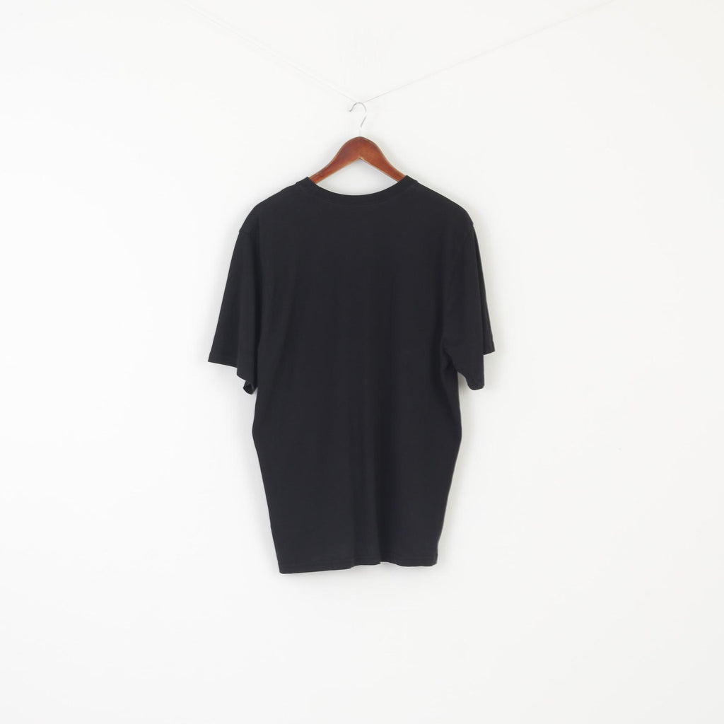 Nike Men L Shirt Blaco Cotton Blend Sportswear Vintage Crew Neck Classic Top