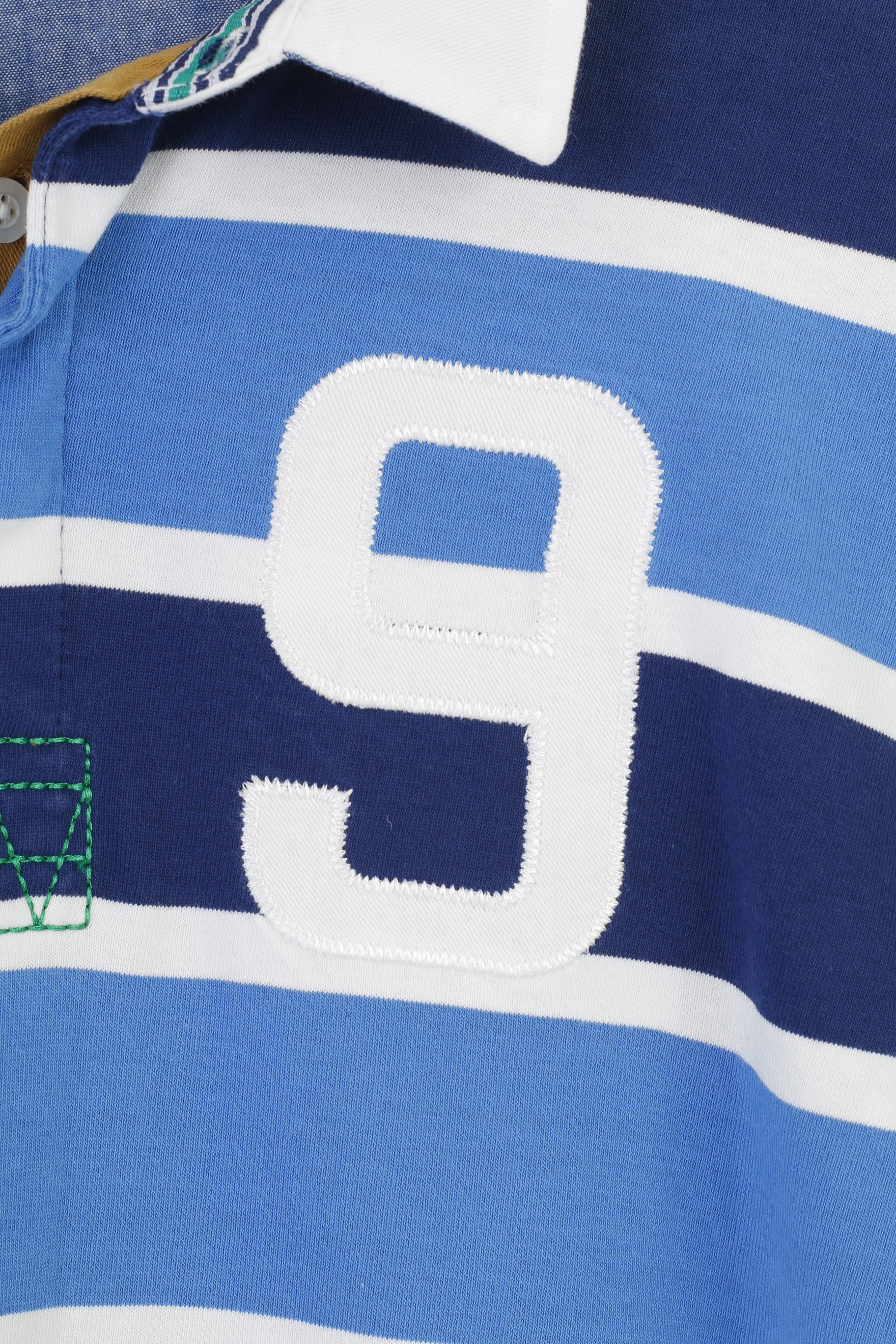 Kids By Lindex Garçons 164 14 Âge Polo à manches longues en coton rayé classique Heritage #9