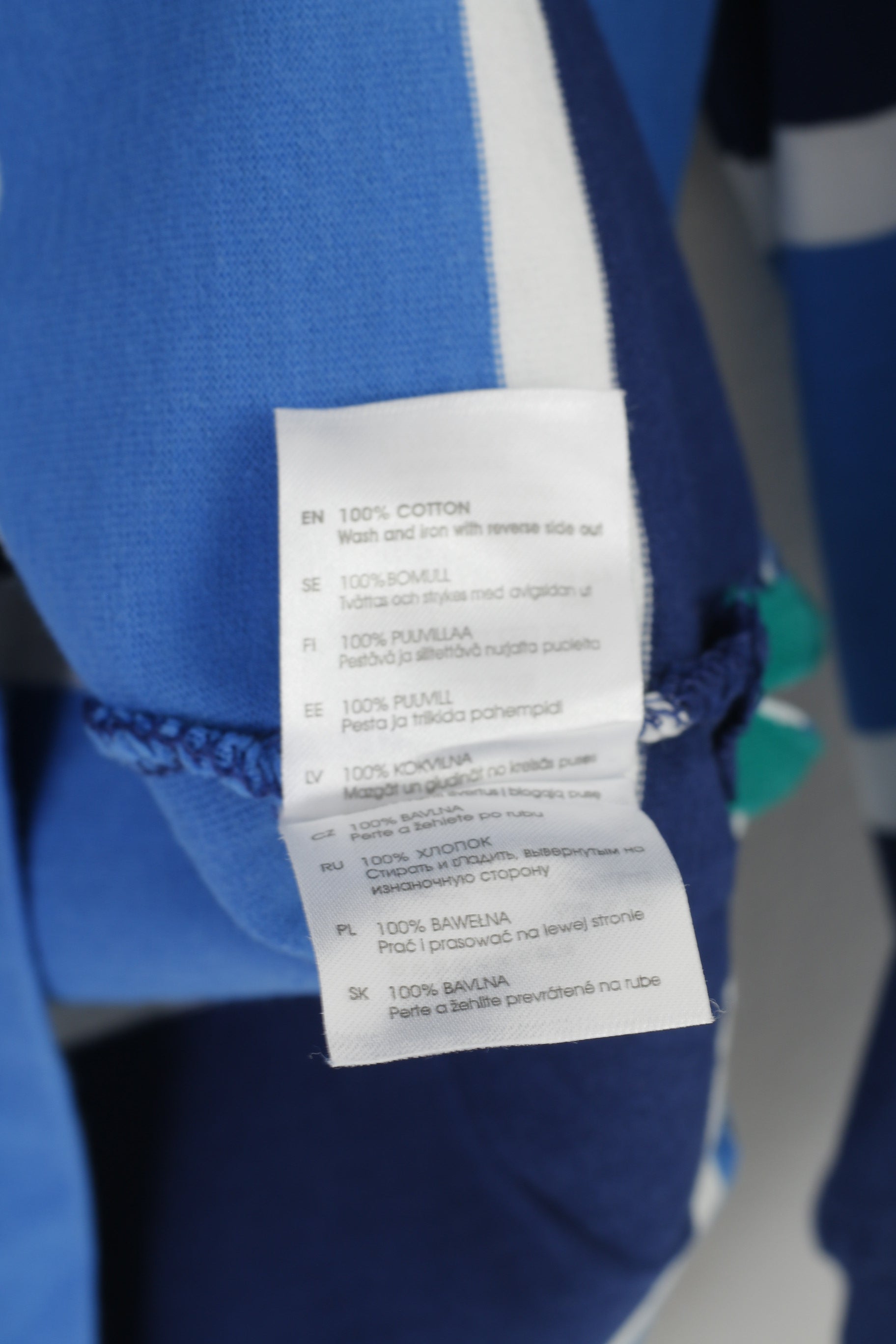 Kids By Lindex Garçons 164 14 Âge Polo à manches longues en coton rayé classique Heritage #9