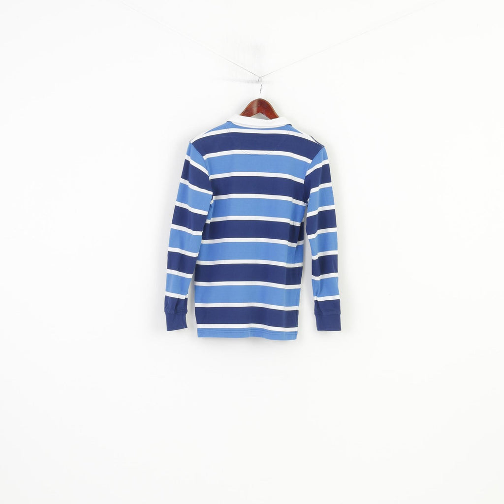 Kids By Lindex Garçons 164 14 Âge Polo à manches longues en coton rayé classique Heritage #9