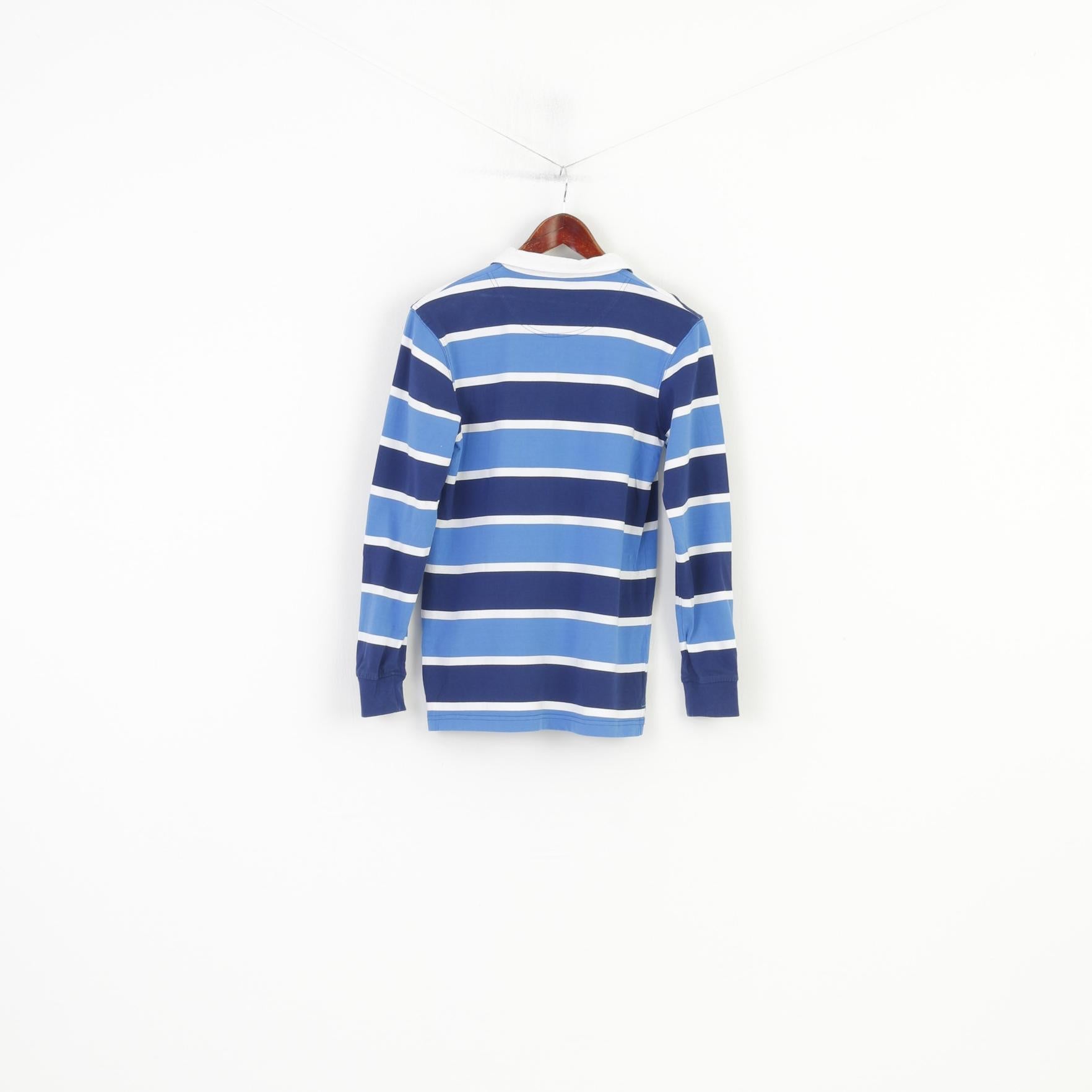 Kids By Lindex Garçons 164 14 Âge Polo à manches longues en coton rayé classique Heritage #9