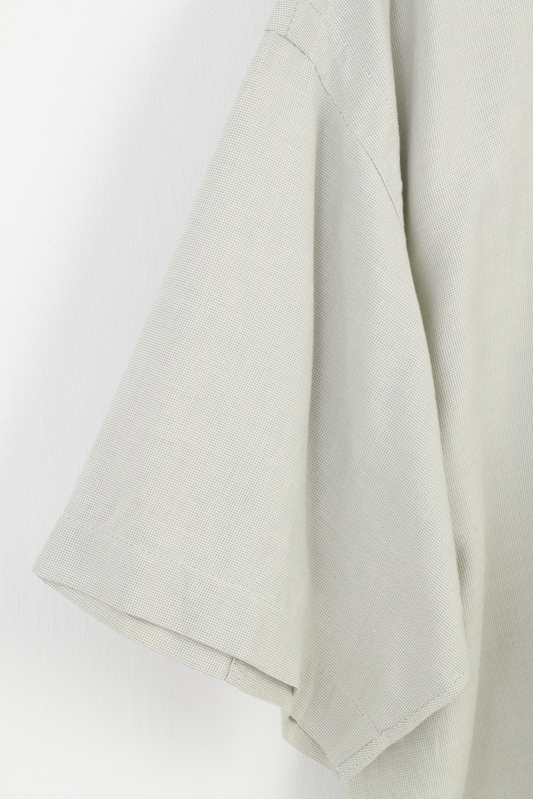 Key West Uomo L 2XL Camicia casual Top a maniche corte in cotone con bottoni dettagliati a quadretti verdi