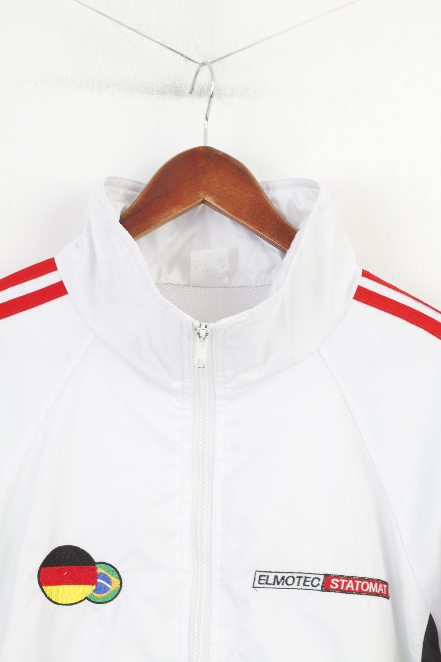 Esporte Men XL Jacket White Vintage Lightweight Full Zipper Sportswear Top