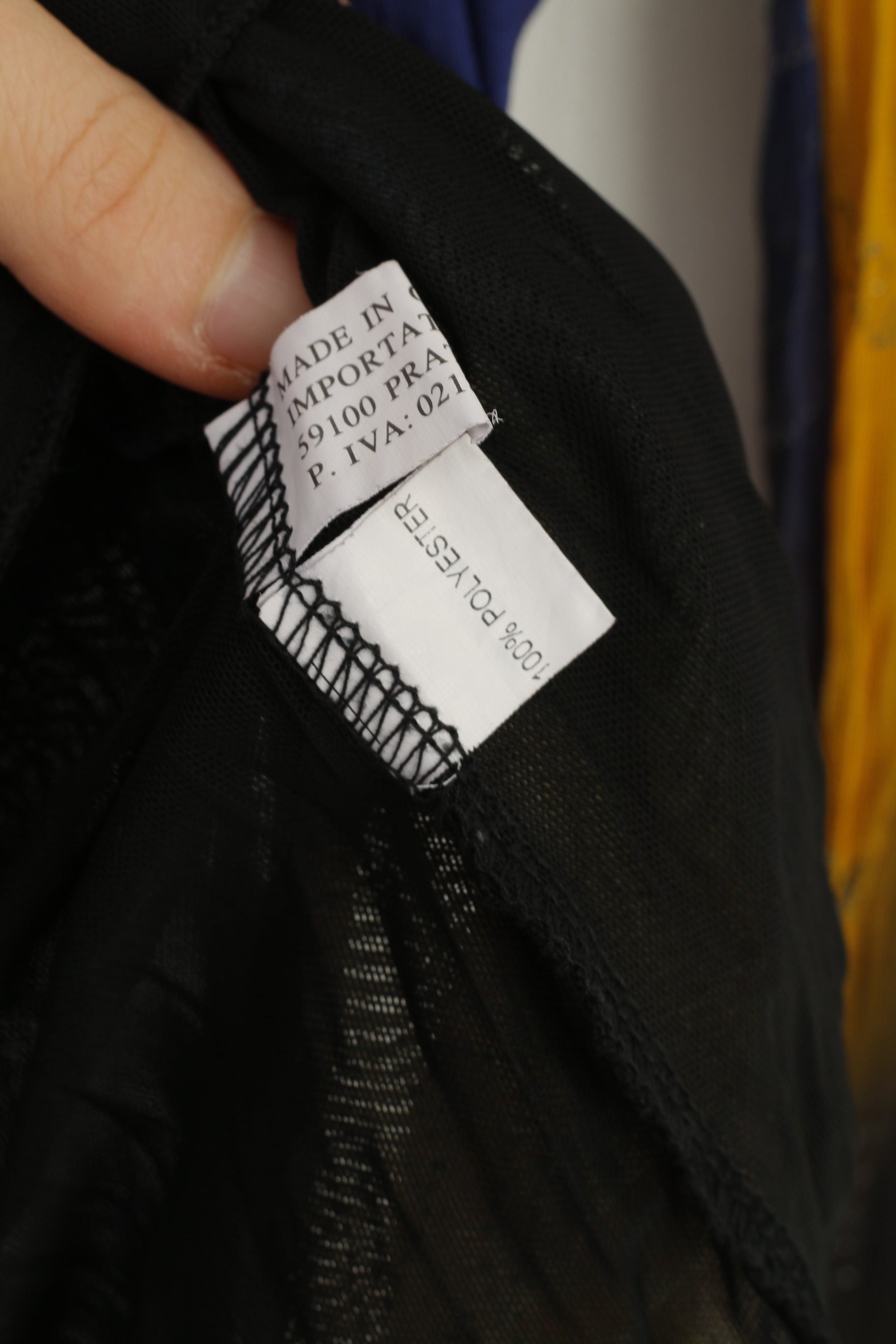 Hypnosy Tunique Femme Multicolore Manches Longues Élastique Maille Abstraite Vintage Summera Paillettes Top