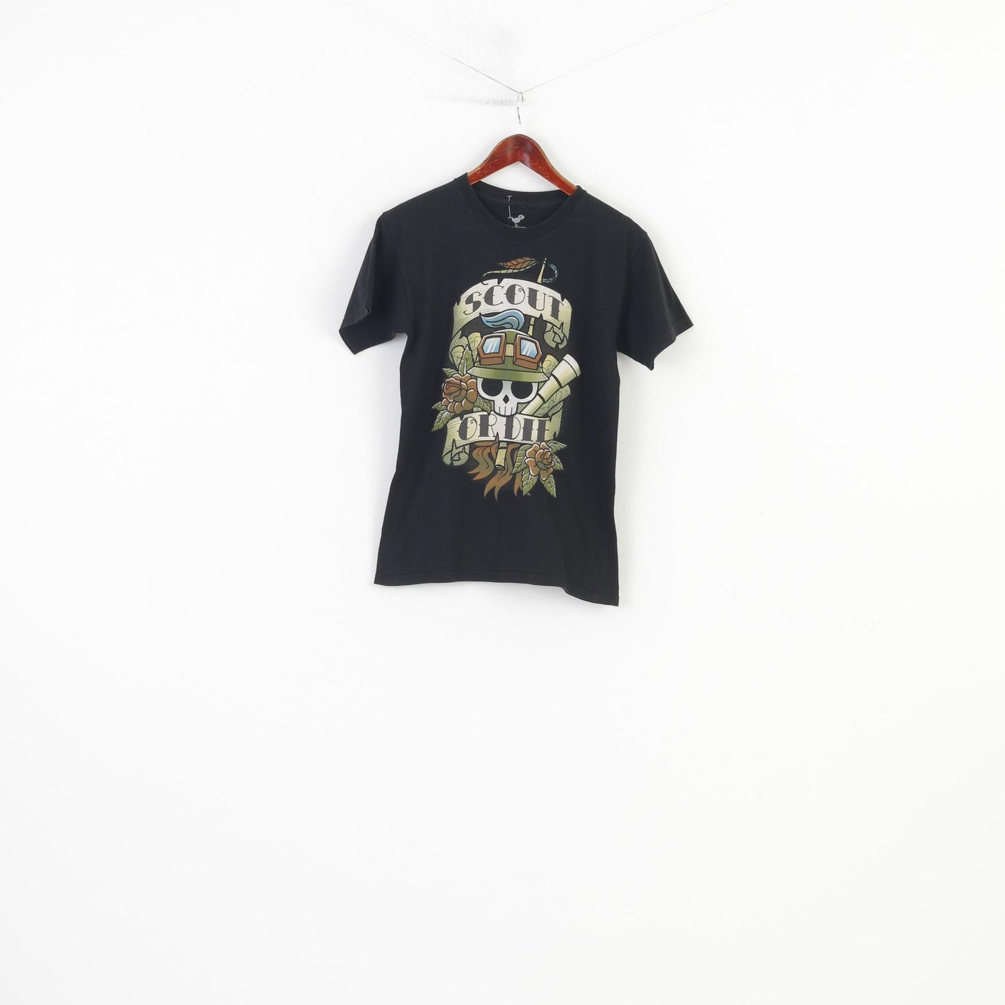 TeeFury Men S  T-Shirt Black  Cotton Scout Ordii Skull Graphic Short Sleeve Crew Neck Top