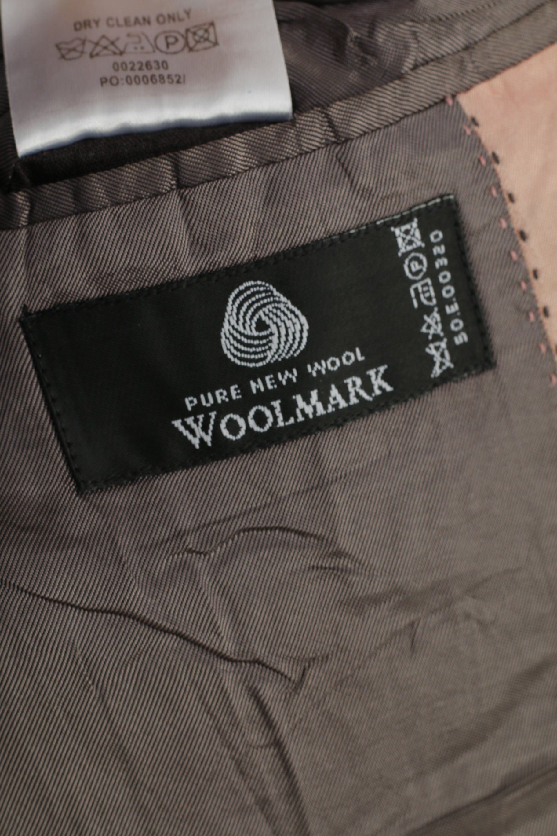 Stvdio Jeff Banks Men 44 54 Blazer Grey Single Breasted Wool Shoulder Pads Long Striped Jacket