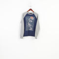 Cedar Wood State Women XL Sweatshirt Grey Navy Cotton Looney Tunes Bunny Crew Neck Vintage Top