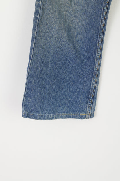 Levi's Denim Men 34 Jeans Pantalon Bleu Coton Signature Low Boot Pantalon Droit