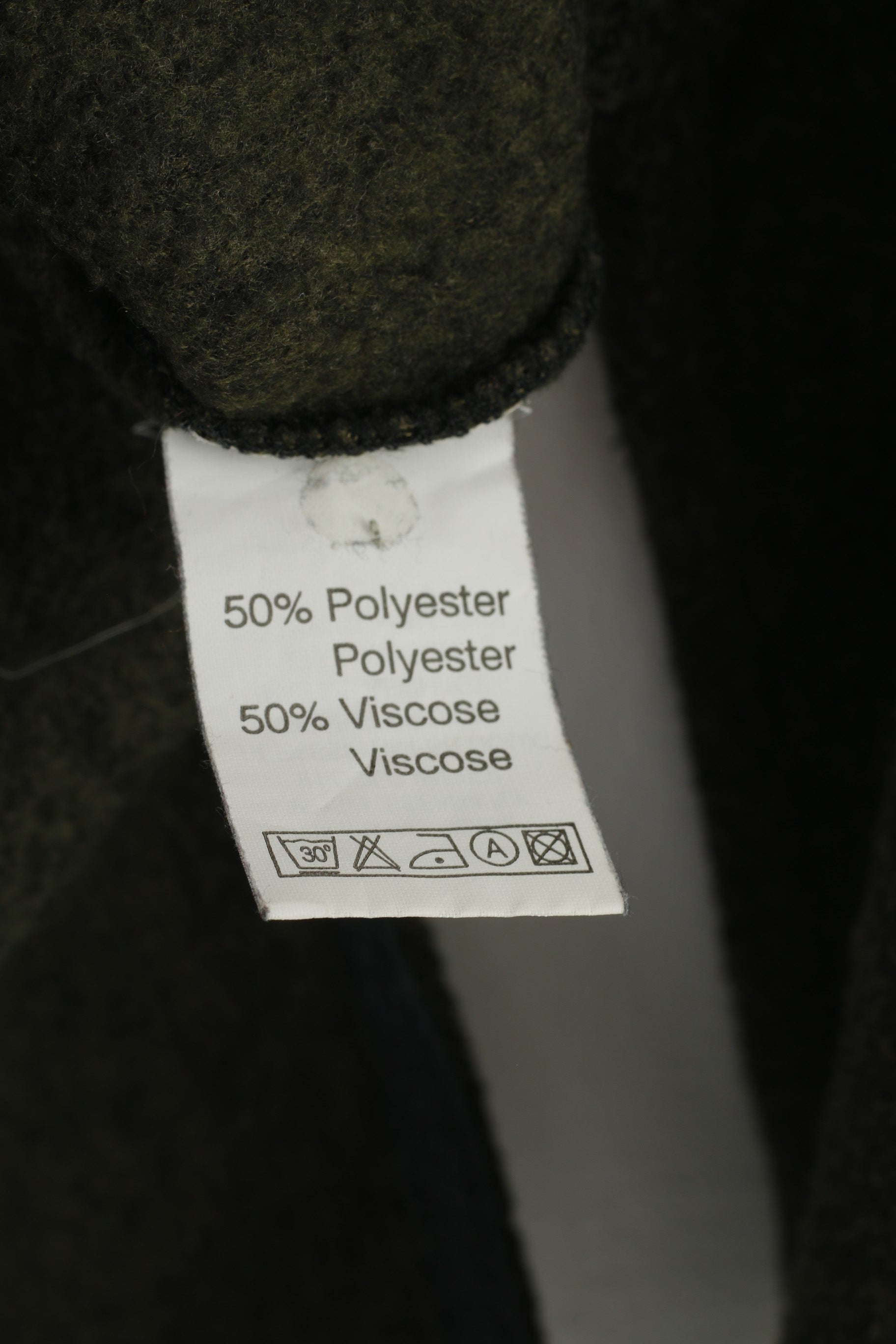 Solola Paris donna M in pile verde collo alto maglione vintage