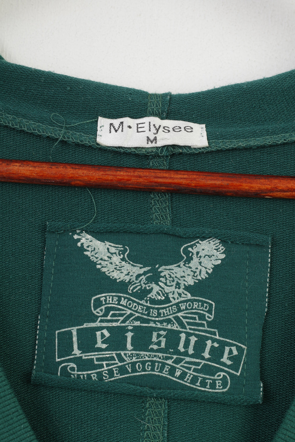 M.Elysse Femme M Sweat Vert À Capuche Longue Tunique Poche Kangourou Col V Haut Vintage