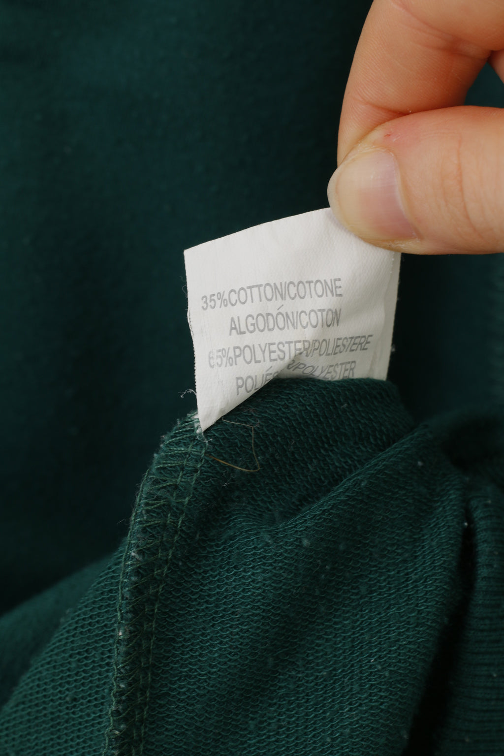 M.Elysse Femme M Sweat Vert À Capuche Longue Tunique Poche Kangourou Col V Haut Vintage