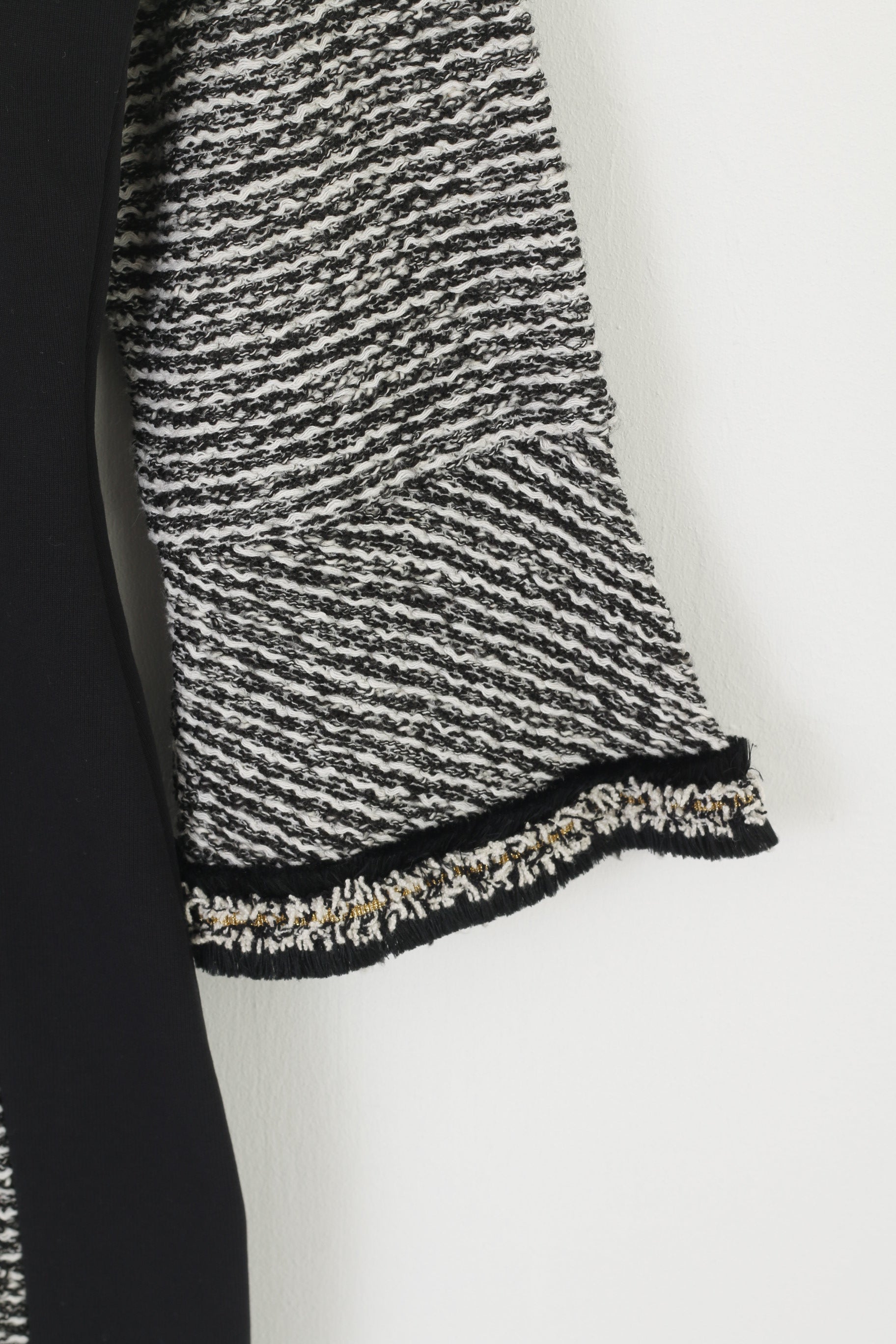 Sportalm Kitzbühel 16 Dress Black White Cotton Vintage Stretch Retro