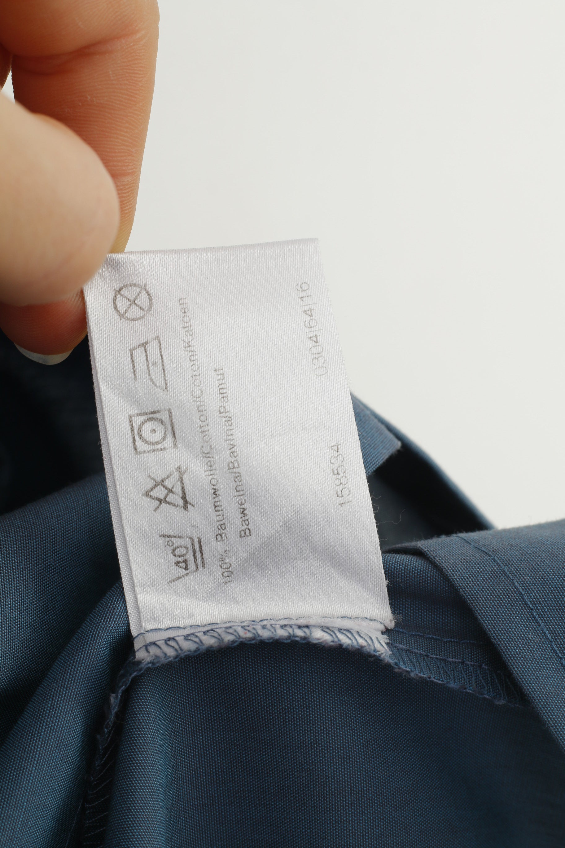 Olymp Luxor Men 17 43 2XL Casual Shirt Slim Line  Turquoise Long Sleeve Cotton Vintage Top