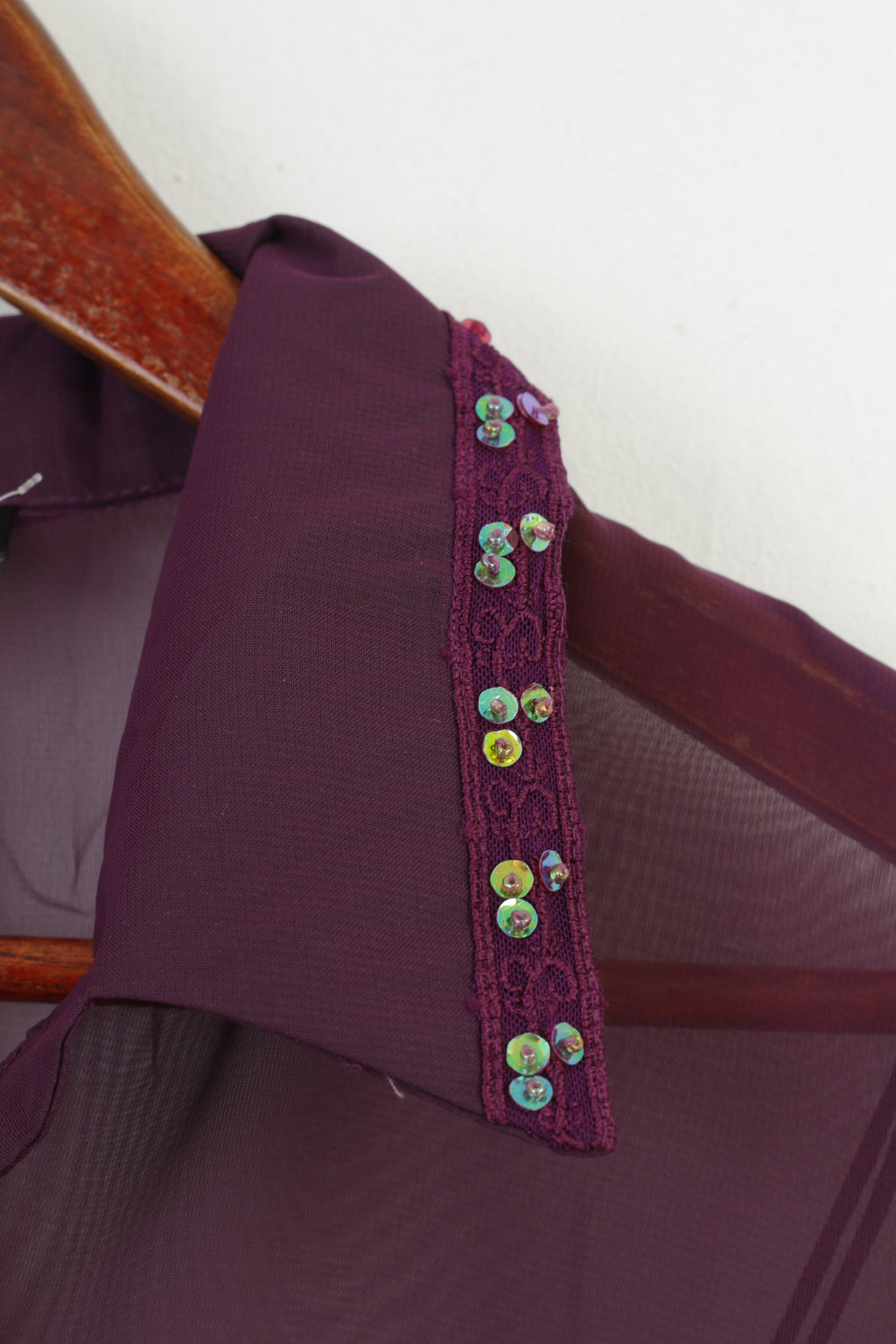 Hotkiss Women L Casual Shirt Spaghetti Straps Purple Plum Tank Top 2 Pieces Set Vintage Top