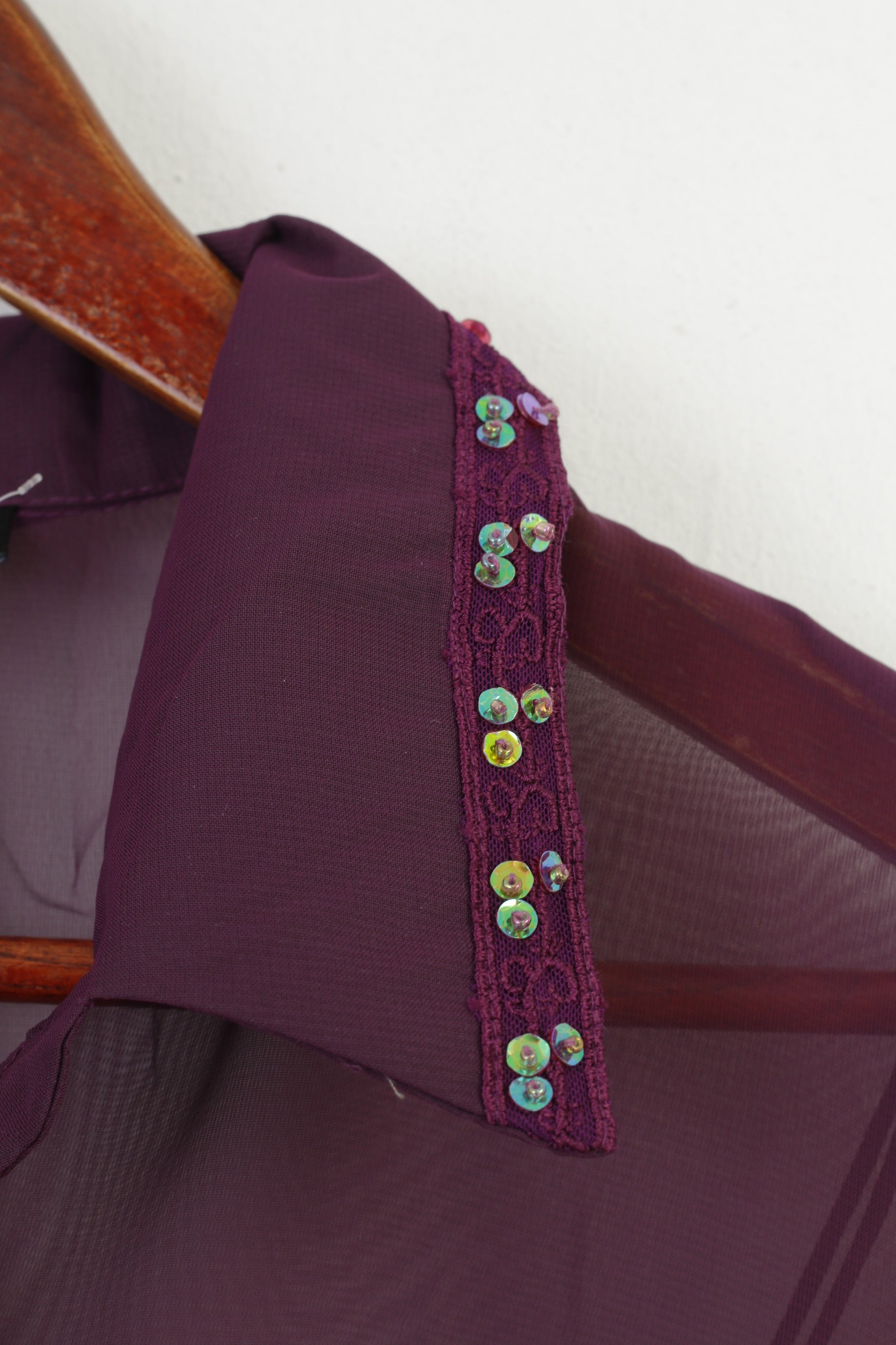 Hotkiss Femmes L Chemise décontractée Bretelles Spaghetti Violet Prune Débardeur 2 Pièces Ensemble Haut Vintage