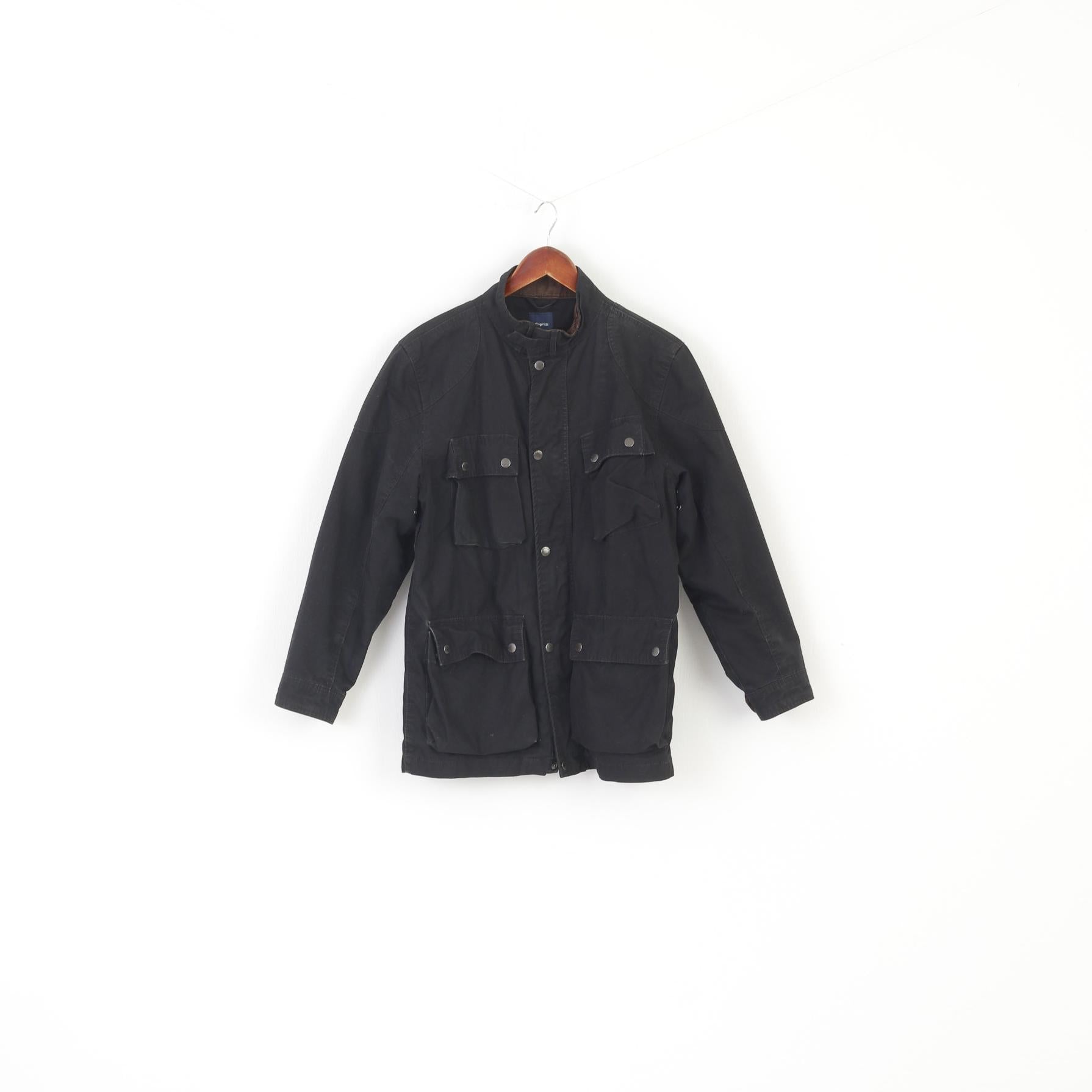 GapKids Men XXL Jacket Black Cotton Padded Rewind Style Top