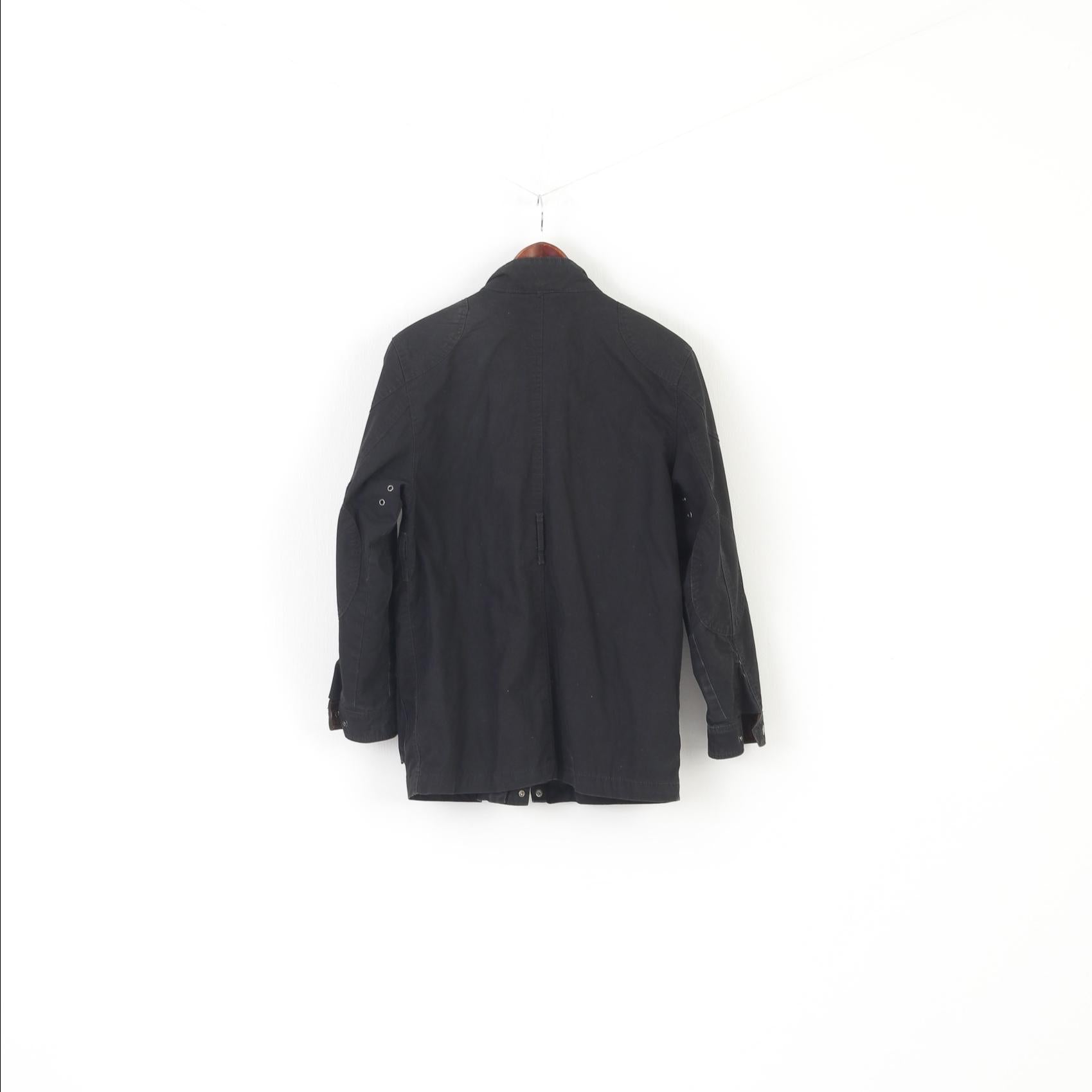 Gap Kids Boys XXL 16 Age Jacket Black Cotton Padded Rewind Style Zip Up Top