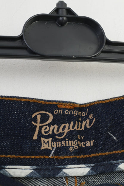 Original Penguin Men 52 Pantalon Bleu Marine Coton Jeans Denim Grande Taille Pantalon Vintage