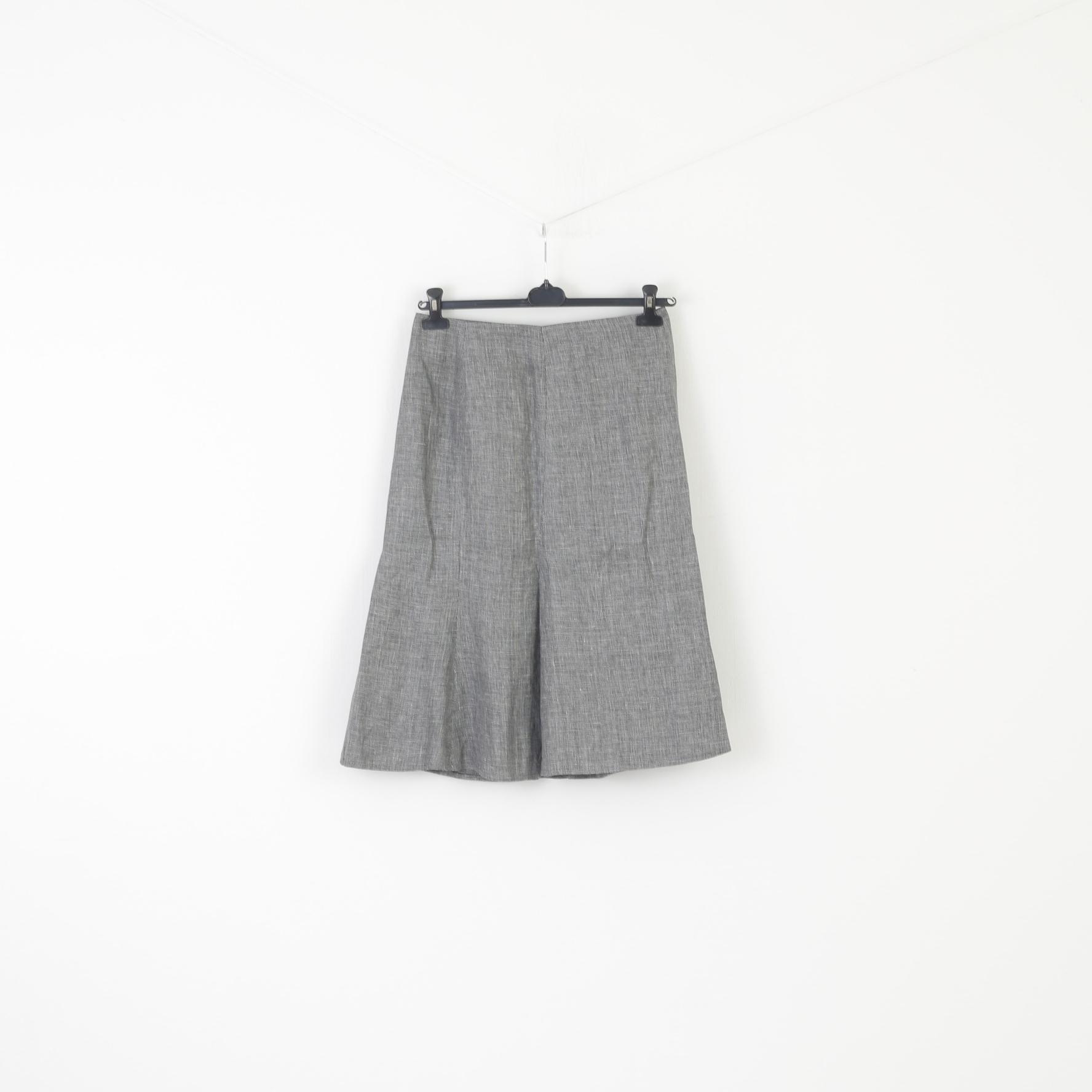 Elegance Paris Women 40 Skirt Grey Vintage