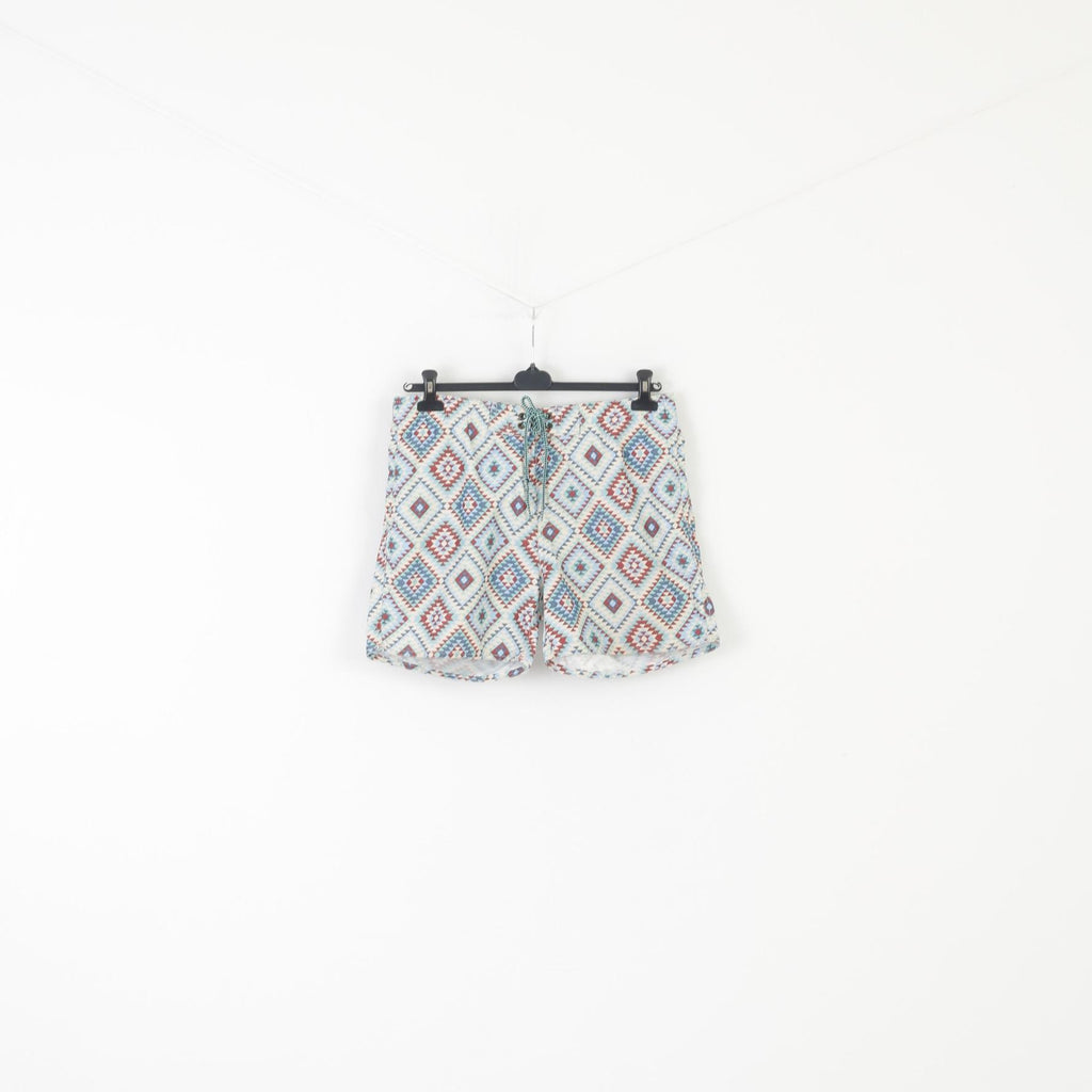 Jeanswear 72D XL Shorts Navy Patterns Retro Vintage