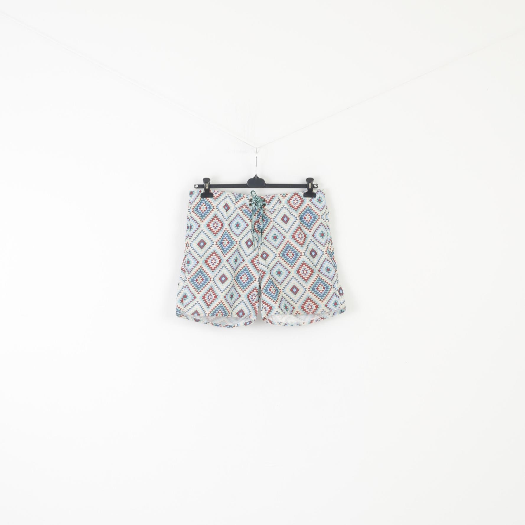 Jeanswear 72D XL Shorts Navy Patterns Retro Vintage