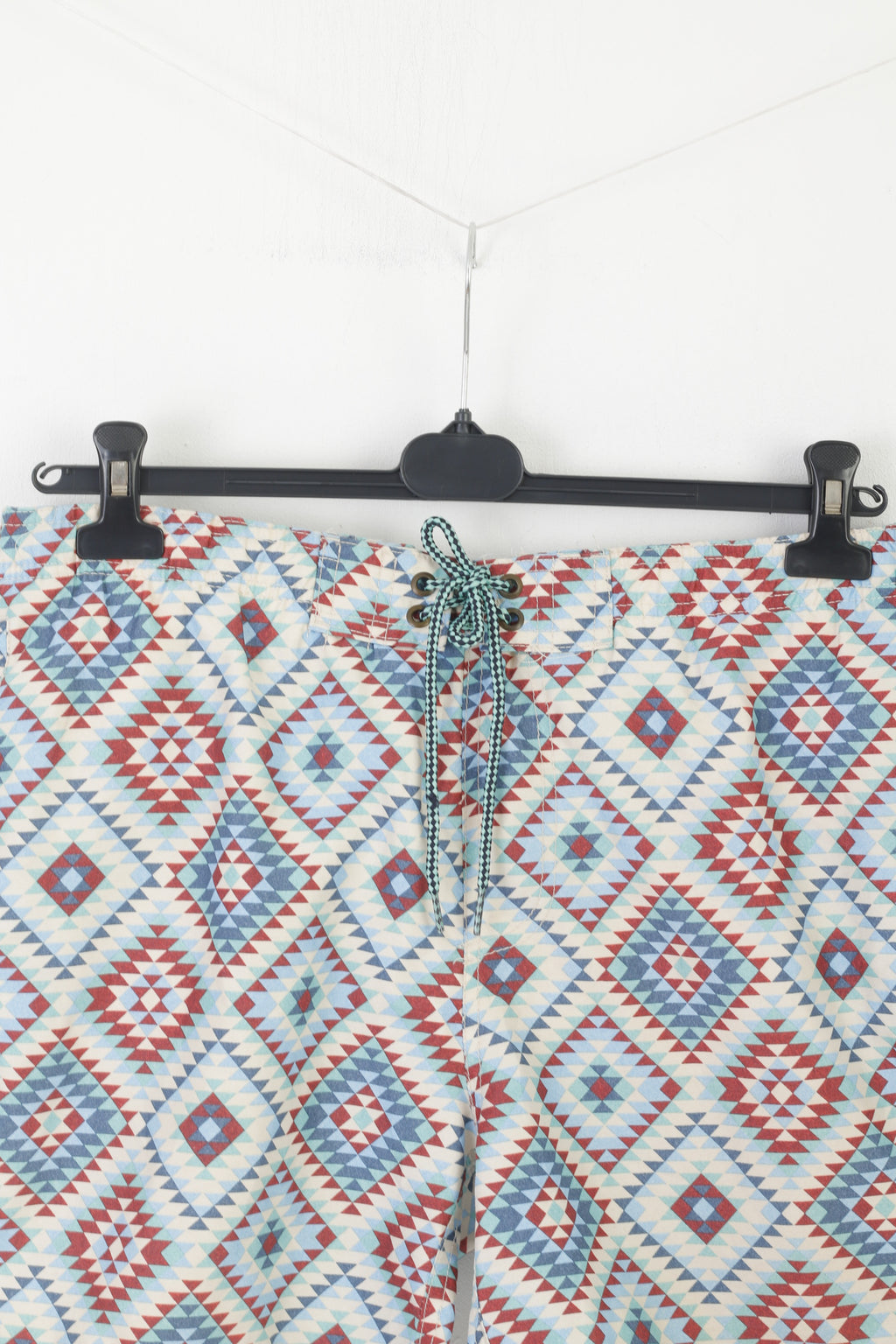 Jeanswear 72D Men XL Shorts Blue Patterns Retro Vintage Summer Pants