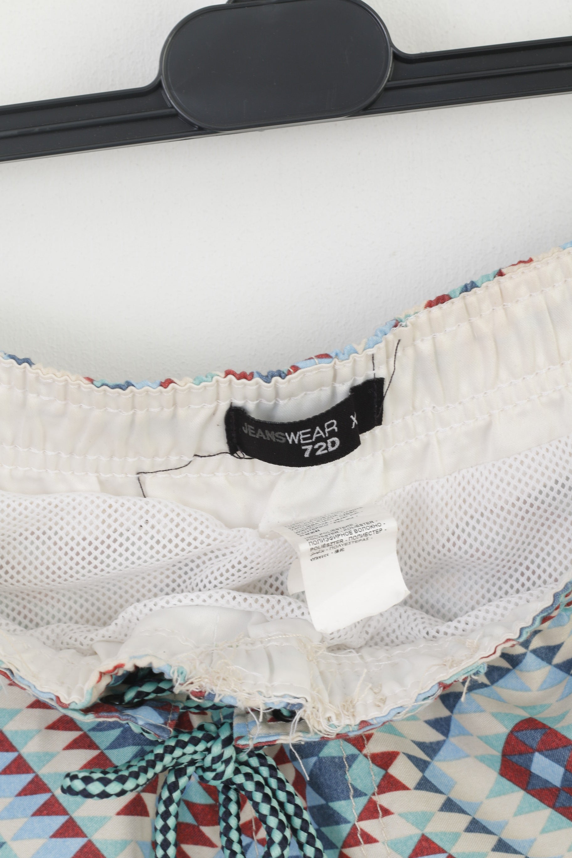 Jeanswear 72D Men XL Shorts Blue Patterns Retro Vintage Summer Pants