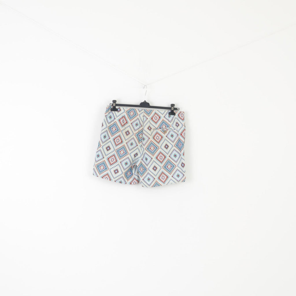 Jeanswear 72D Men XL Shorts Blue Patterns Retro Vintage Summer Pants