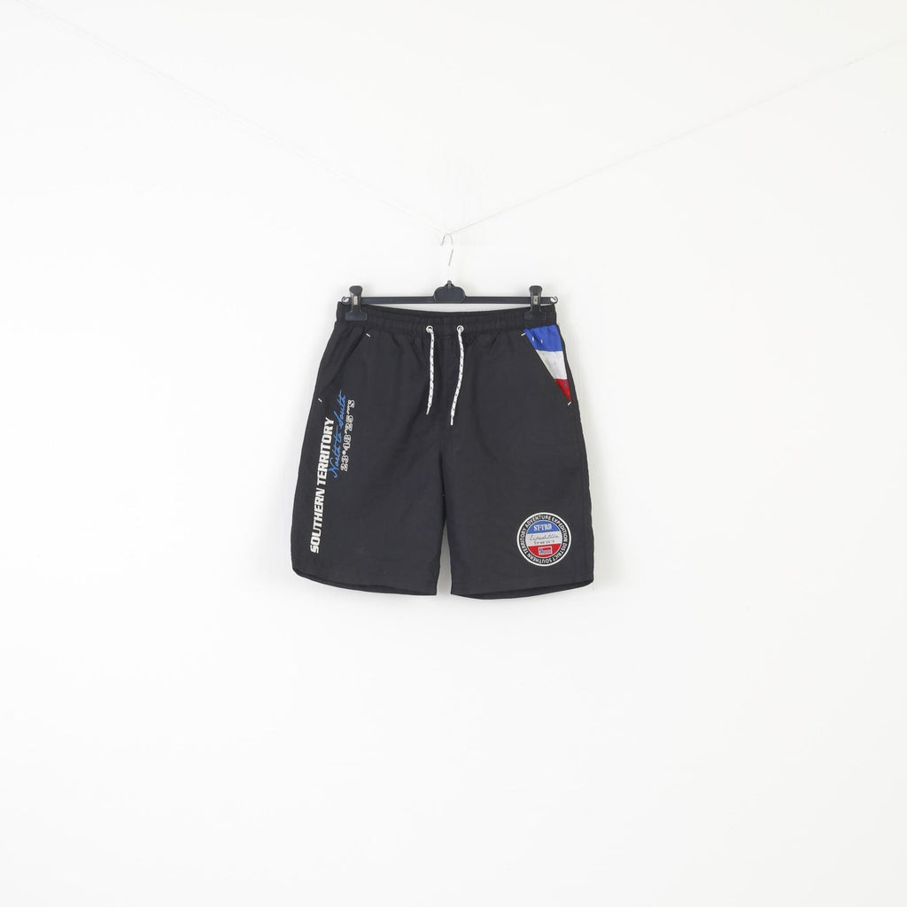 Exploration Men L Shorts Black Southern Territory Adventures Wait band