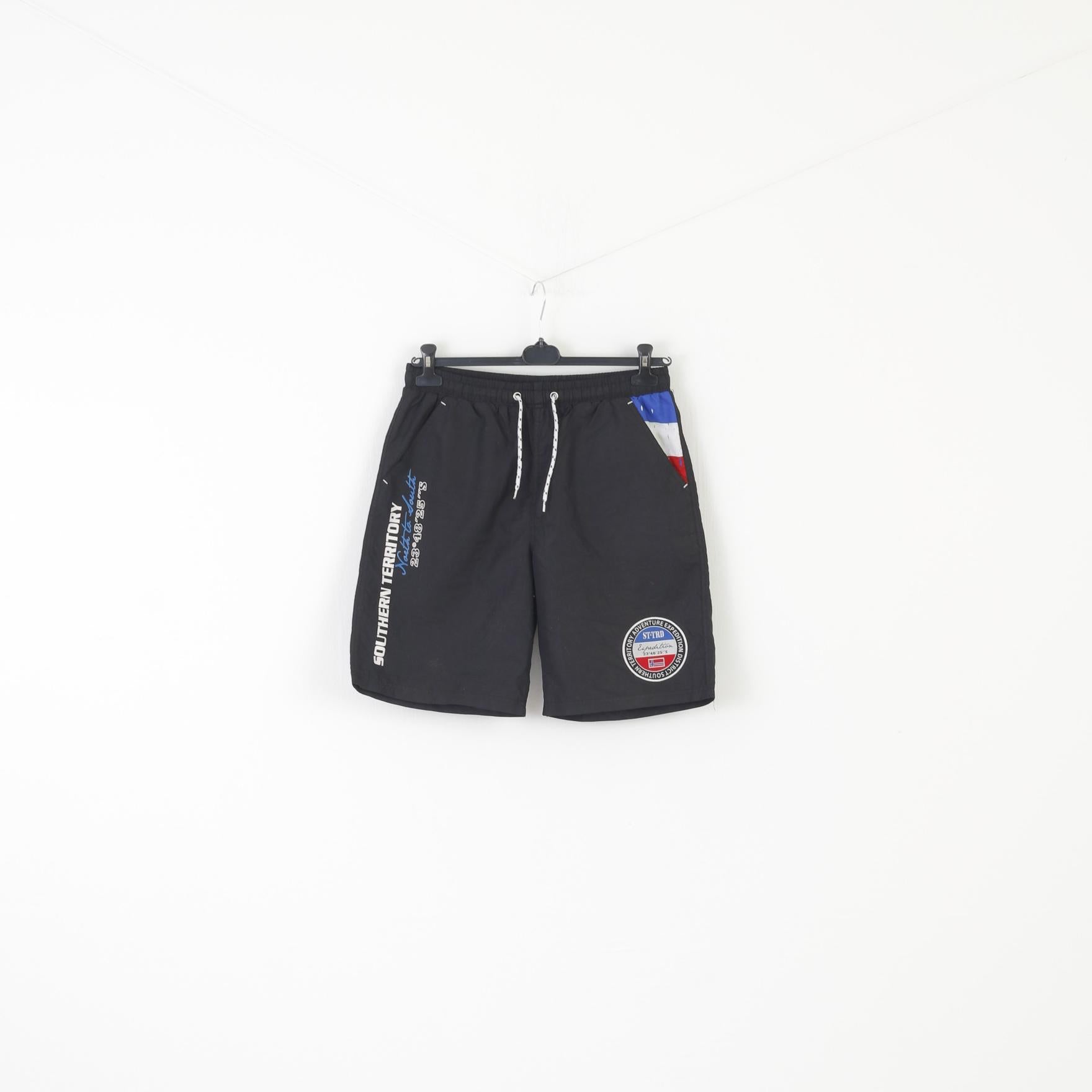 Exploration Men L Shorts Black Southern Territory Adventures Wait band