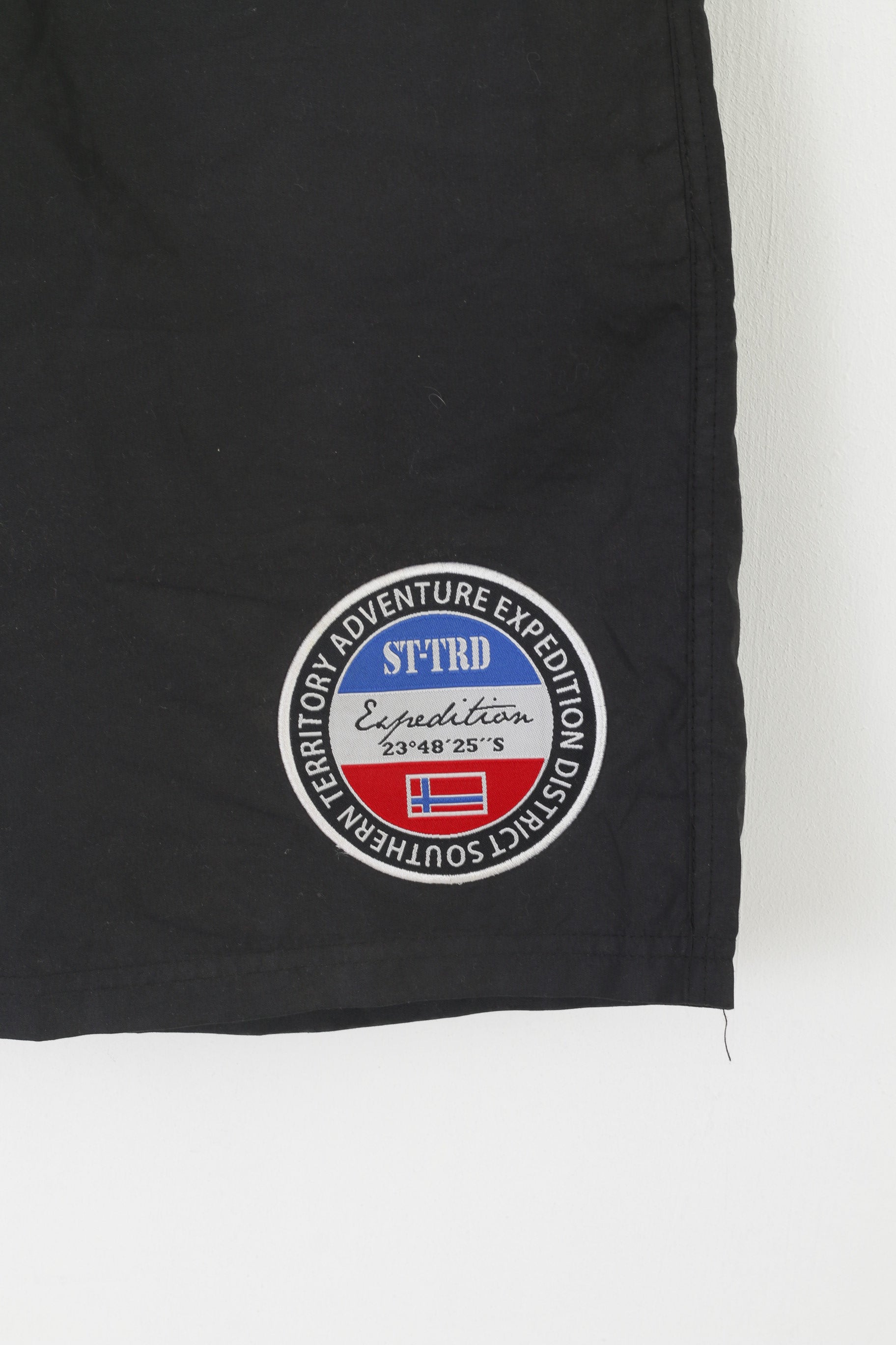 Exploration Men L Shorts Noir Southern Territory Adventures Bande d'attente Bermuda