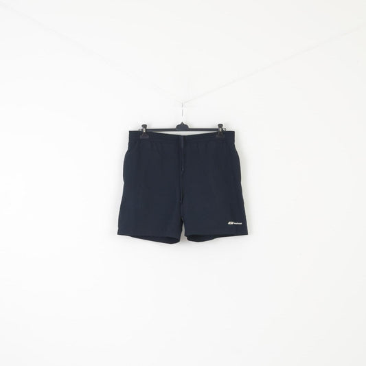 Reebok Hommes L Shorts Marine Vintage Sportswear Cordon Formation Pantalon