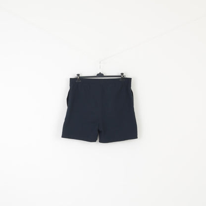 Reebok Hommes L Shorts Marine Vintage Sportswear Cordon Formation Pantalon