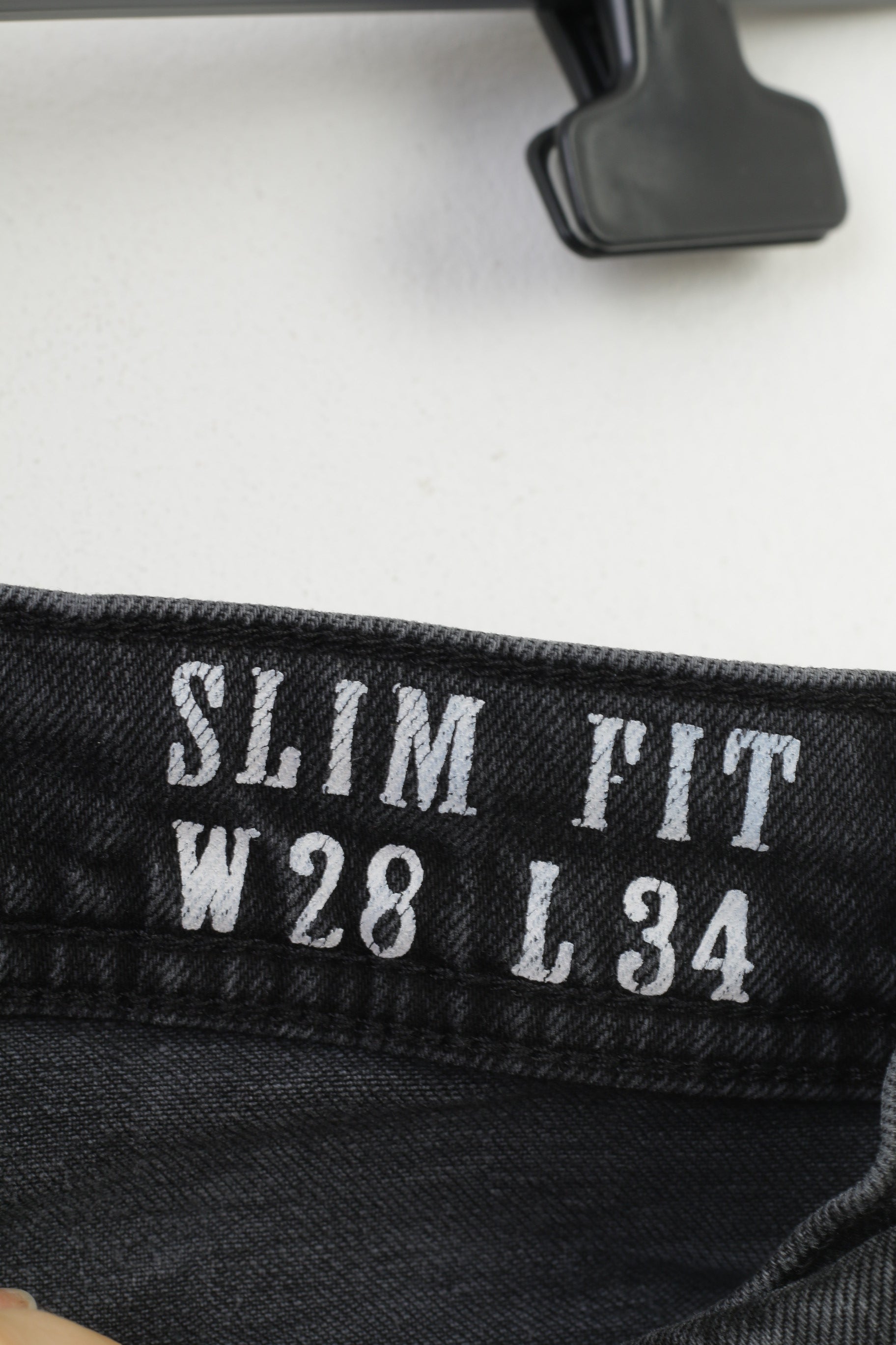 Petrol Industries Women 28 Trousers Charcoal Slim Fit  Cotton Denim Stretch Pants Jeans