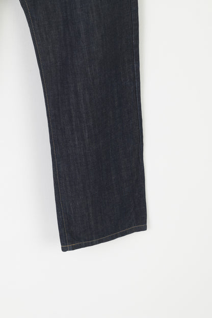 Henri Lloyd Men 34 Jeans Trousers Navy Bridewell Classic Fit Trousers Cotton Elegant Modern Comfort Pants