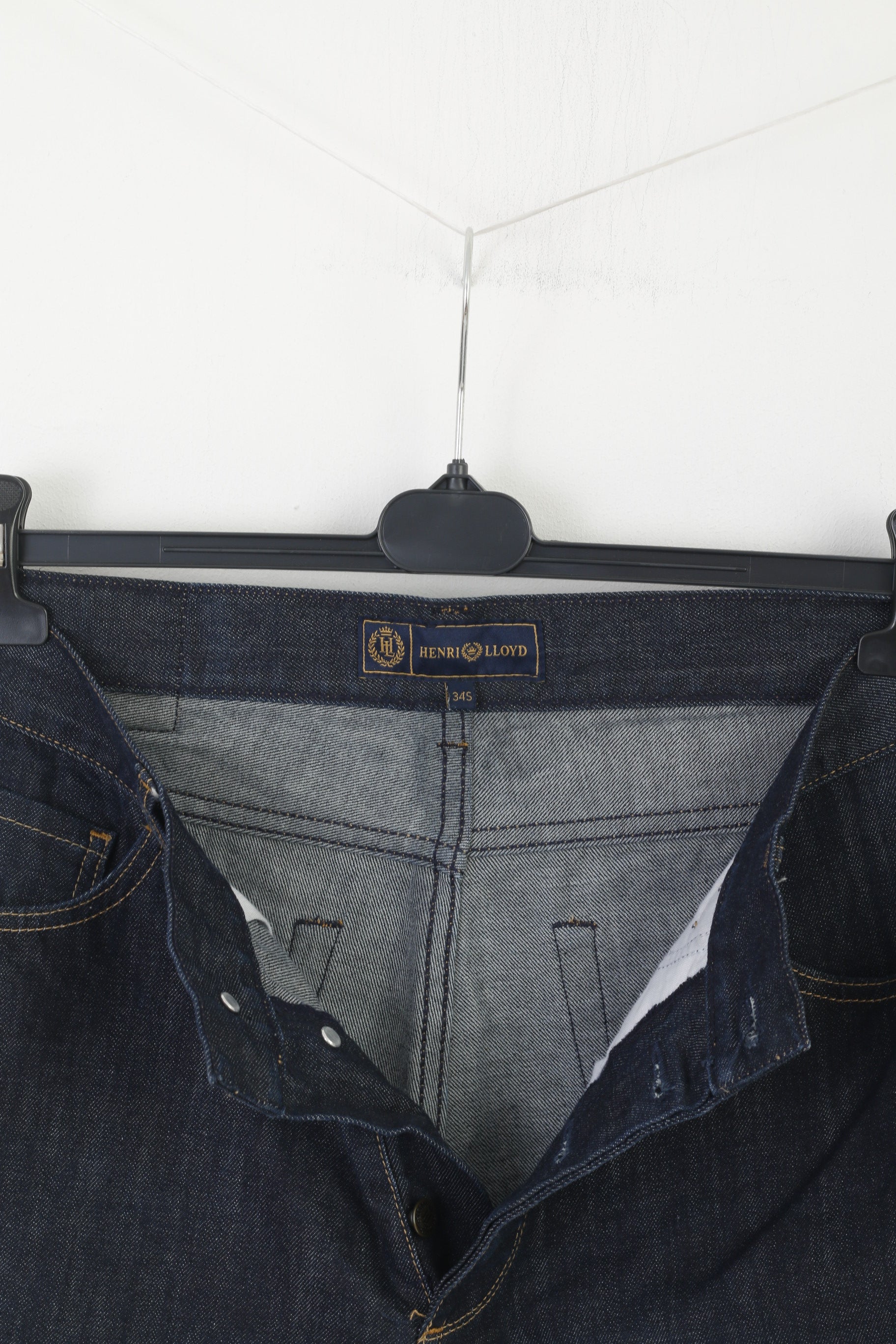 Henri Lloyd Homme 34 Jeans Pantalon Marine Bridewell Pantalon Coupe Classique Coton Élégant Pantalon Confort Moderne