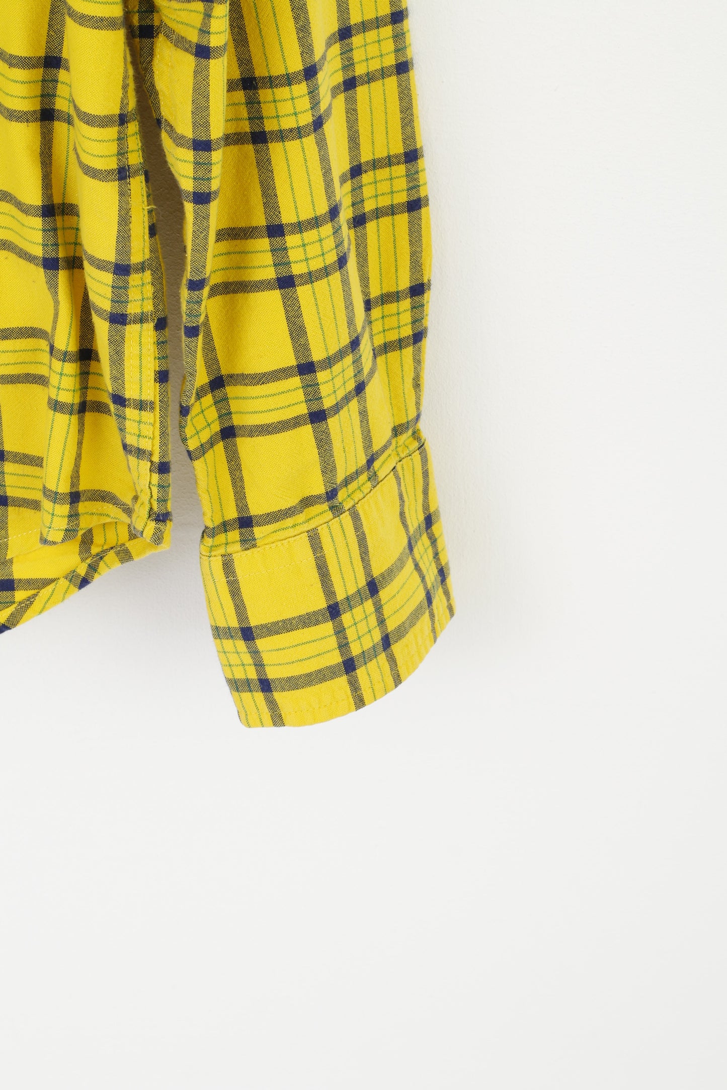 Superdry Chemise décontractée XXL (XL) à carreaux jaunes Vintage The Dry Oxford Pocket Top