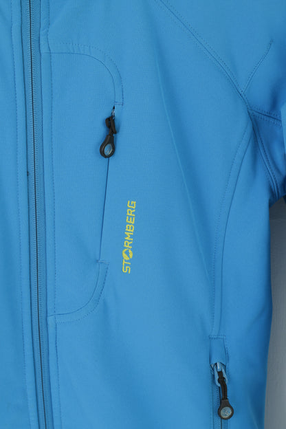 Giacca Stormberg da donna Softshell blu con cerniera intera con cappuccio Outdoor Prore 10 Top