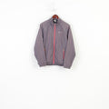 Umbro Women 40 L Jacket Striped Pink Outwear Full Zipper Lightweight Vintage Top