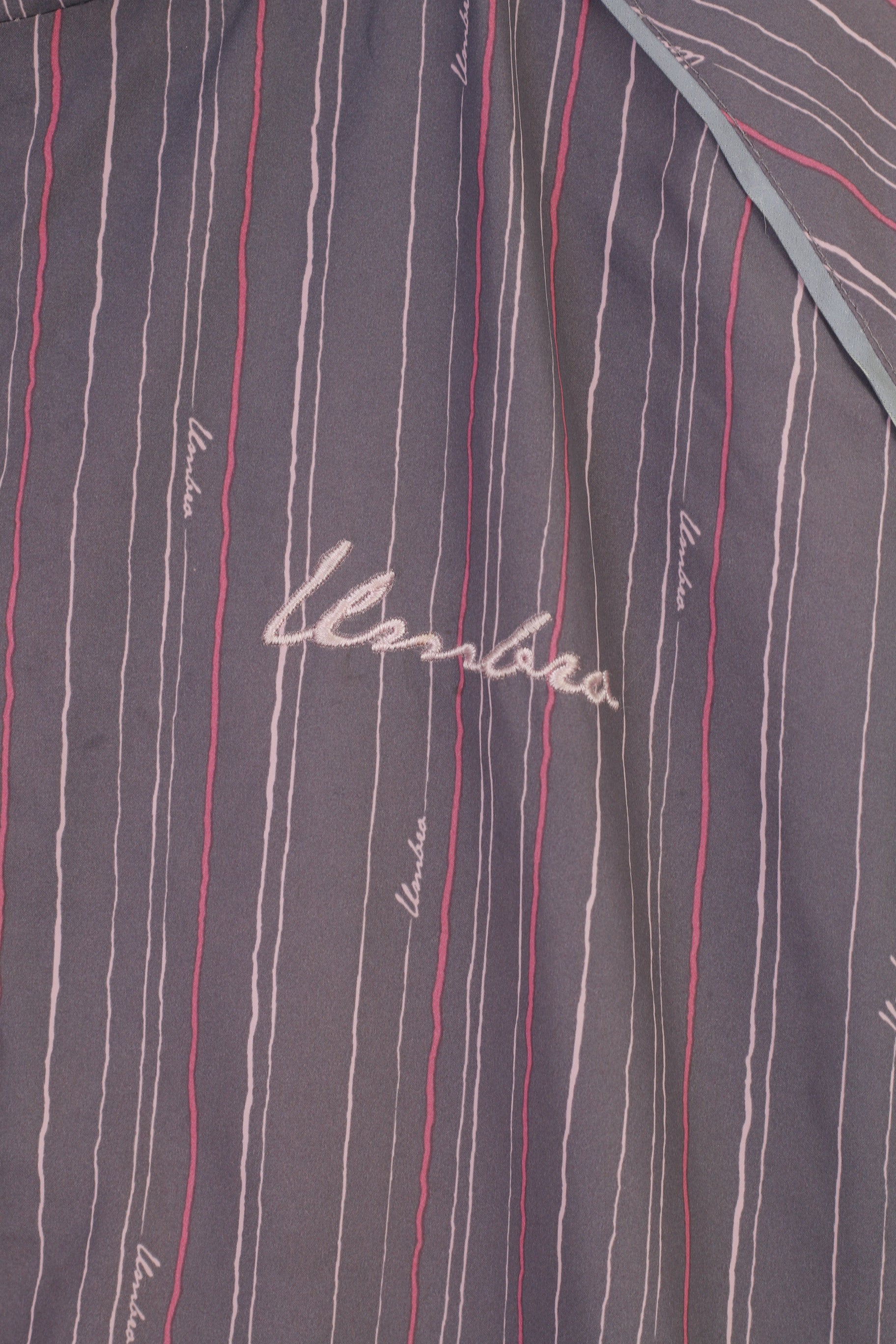 Umbro Women 40 L Jacket Striped Pink Outwear Full Zipper Lightweight Vintage Top