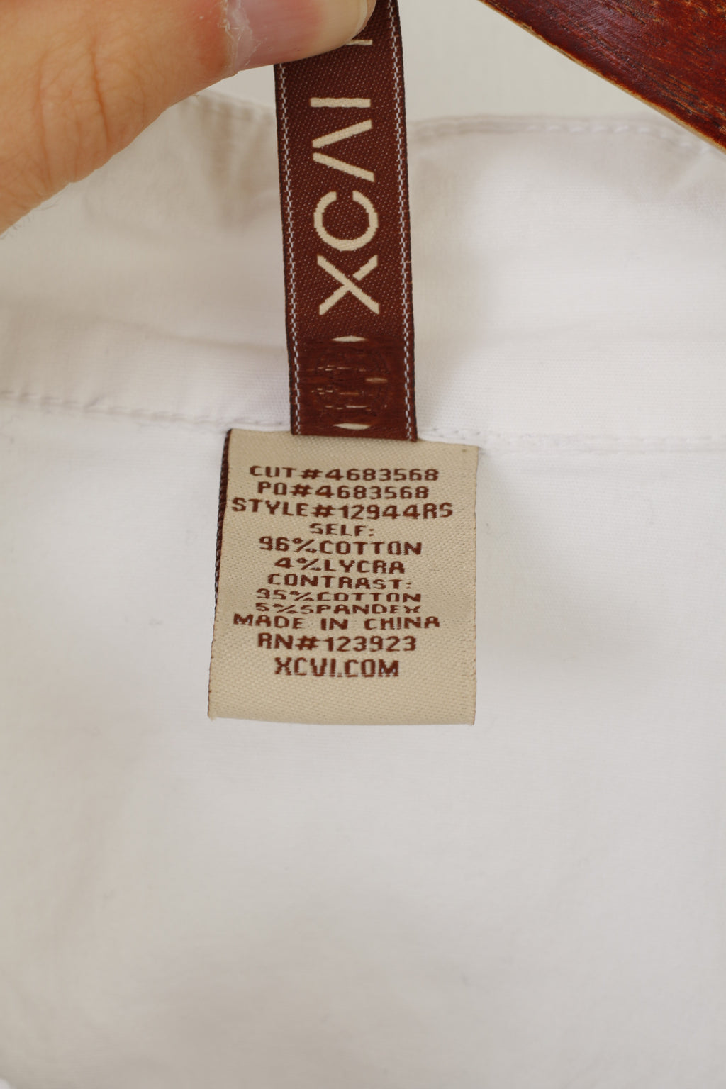 XCVI Women M Jacket White Cotton Lycra Fit Full Zipper Stretch Raw Edge Top