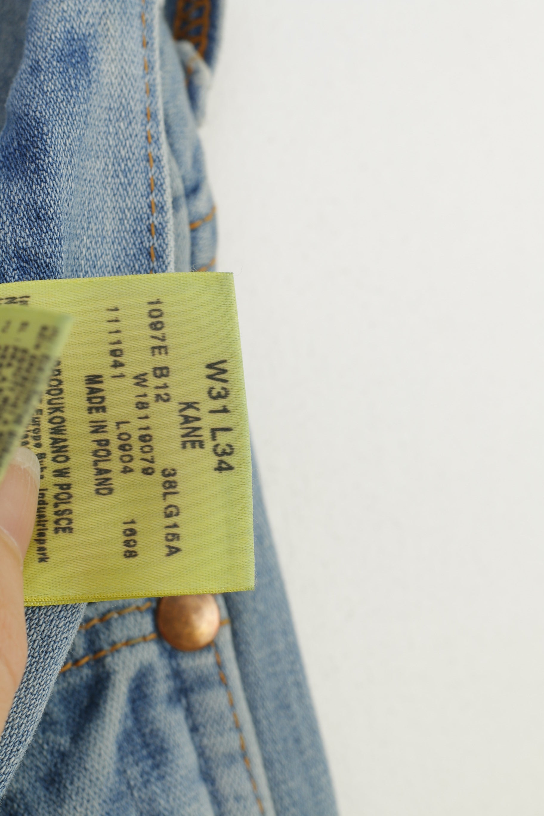 Wrangler Men 31 Trousers Denim Blue Jeans Cotton Vintage Pants