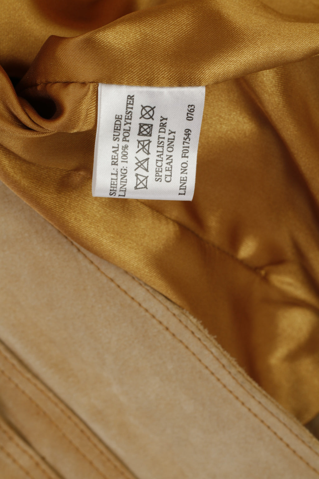 Joie de Vivre Women 10 S Jacket Beige Leather Suede Vintage Boho Shoulder Pads Top