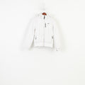 Nike Women 34 Jacket White Padded Hood Pockets Outwear Sport Vintage Top