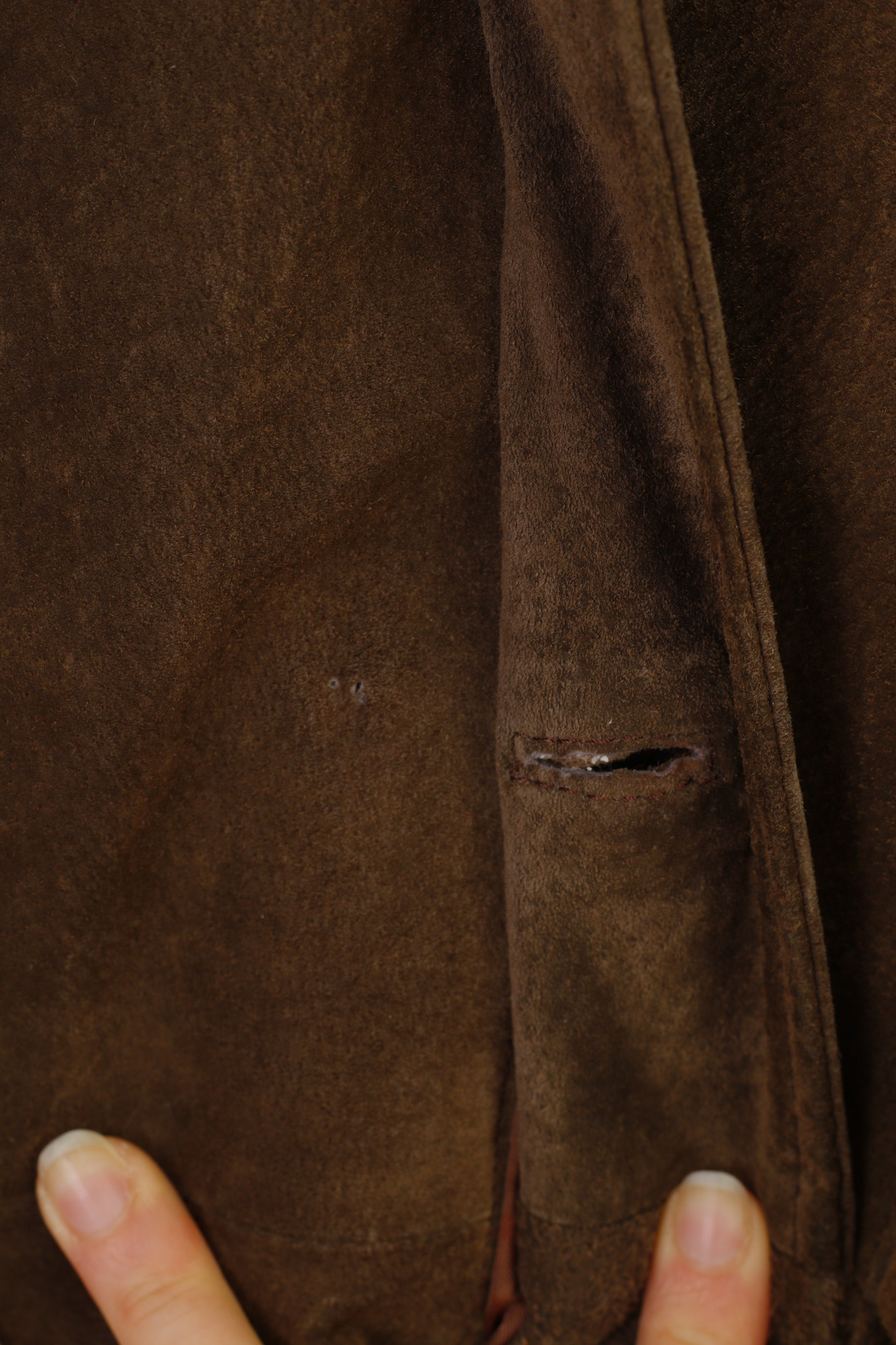 Rollo Club Men S Leather Jacket Brown Bottoms Collar Vintage Top