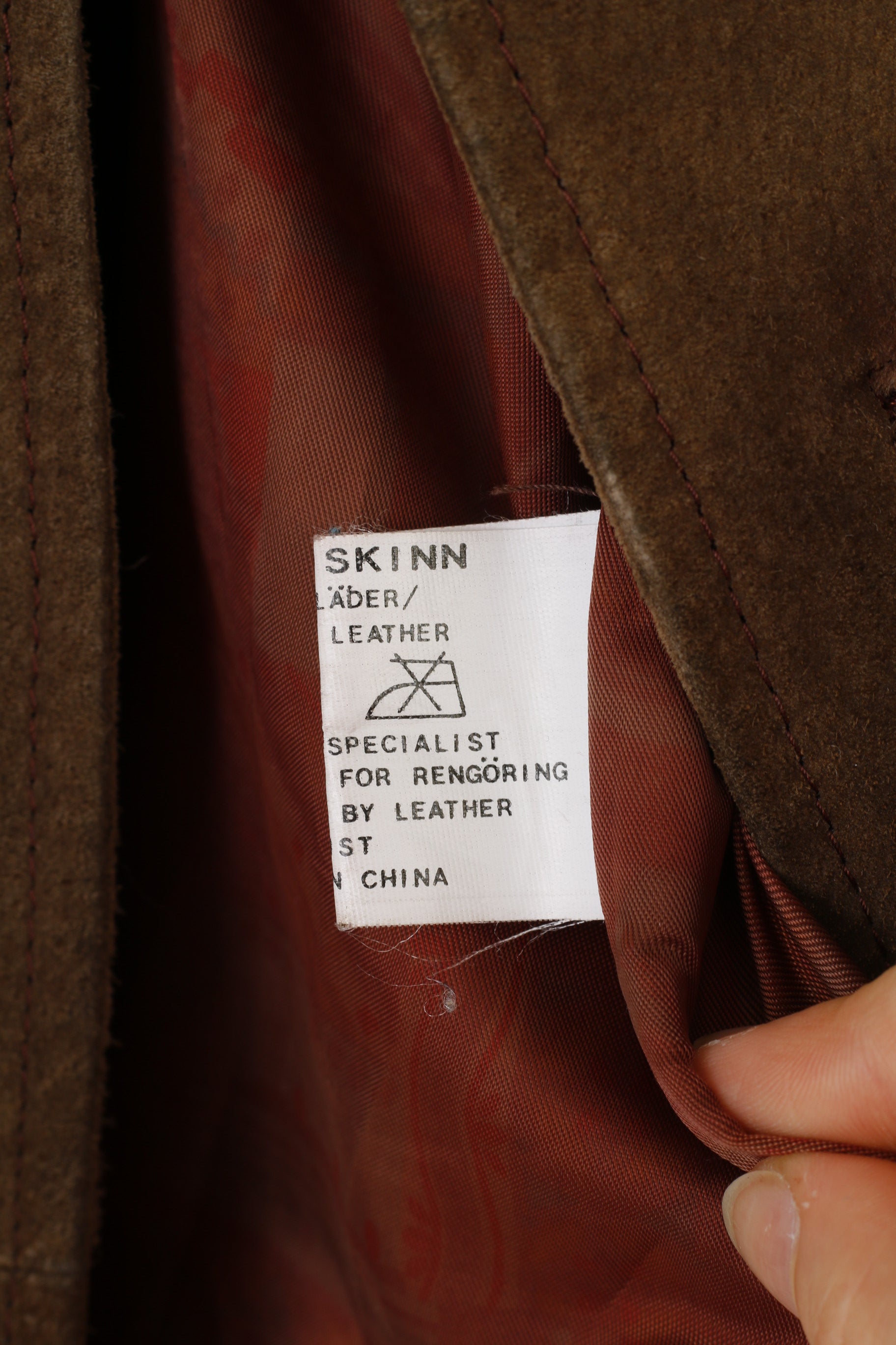 Rollo Club Men S Leather Jacket Brown Bottoms Collar Vintage Top