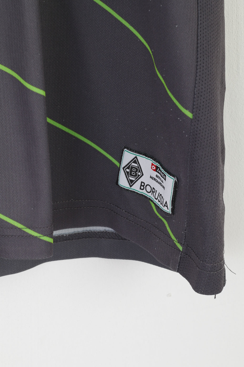 Maglia Lotto Borussia Monchengladbach Ragazzi 13-14 Età 152-164 Grigia Vintage 2011 Jersey Top